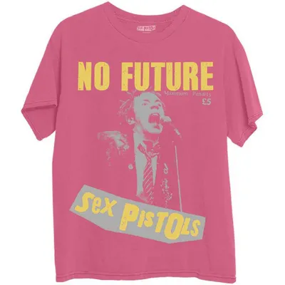Image de The  Pistols | T-shirt officiel du groupe | No Future Pink, Medium, Pink