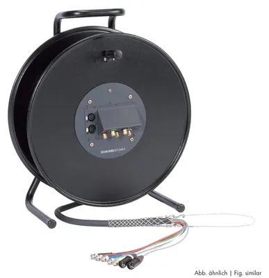 Produktbild von Video, 3 x 0.28 mm² | BNC / BNC, NEUTRIK® auf Kabeltrommel | 07 | 50,00m