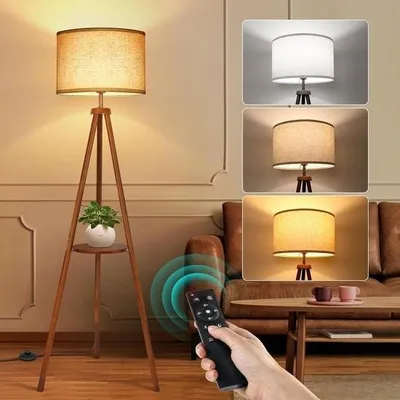 Obrázok produktu pre LED stojacie svietidlo s diaľkovým ovládaním a nastaviteľnou farbou svetla – Moderné stojacie svietidlo do obývacej izby a spálne – Stmievateľné svetlo – Energeticky úsporné osvetlenie – Štýlový dizajn – Jednoduchá montáž