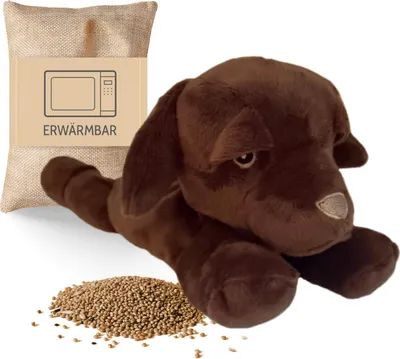 Produktbild von Habibi Plush Wärmekuscheltier MIDI Deluxe Labrador