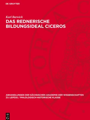 Produktbild von Das rednerische Bildungsideal Ciceros