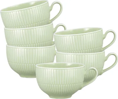 Produktbild von Seltmann Weiden Amina Seladon Milchkaffeebertasse 0,35 l 6er Set