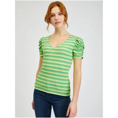 Produktbild von Orsay Gelb-Grünes Damen T-Shirt mit Streifen 173012865000__M