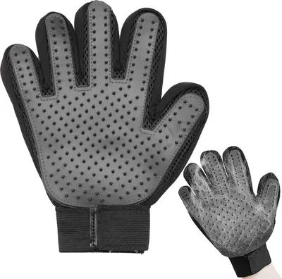 Produktbild von 1 Stück Katzenhandschuh,Katzenbürste Handschuh,Katzen Handschuhe Fellpflege,Fellpflegehandschuh Katze,Fellpflege Katze,Katzen Handschuh,für Hunde,Katzen,Kurzhaar,Langhaar (Rechte Hand)