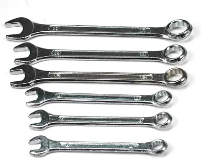 Produktbild von Maul Ringschlüssel Satz 6 - tlg Ring Maulschlüssel Set Gabelschlüssel
