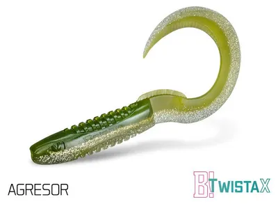 Productafbeelding van DELPHIN Rubberkunstaas Delphin TwistaX Eeltail UV / 5 stuks, 15 cm / AGRESOR