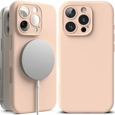 Immagine prodotto di Ringke Silicone Magnetico Magsafe Iphone 16 Pro Rosa Sabbia