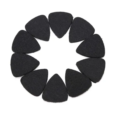 Produktbild von Musik Fell Topic Ukulele Plektrum Wollfell Topic 3mm Reclam Weiß Schwarz Grau Musikinstrumentenzubehör (Schwarz)