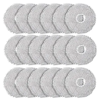 Produktbild von 18 Stück Wischtücher für Xiaomi X10+ / X20+ & Dreame L10s Ultra / L10 Ultra / L20 Ultra / L10s Pro Ultra Heat / X40 Ultra Complete Saugroboter, Mikrofaser Nasses Wischpads Zubehör