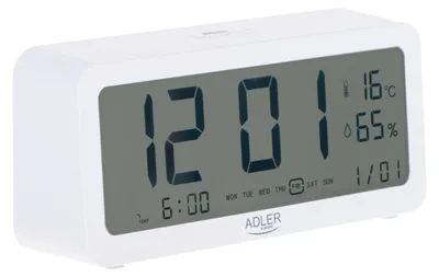 Productafbeelding van AD 1195: Wit, batterijgevoed wekkerradio