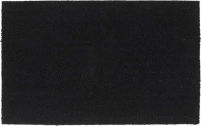 Image de Tapis de porte noir 50x80 cm fibre de coco touffeté