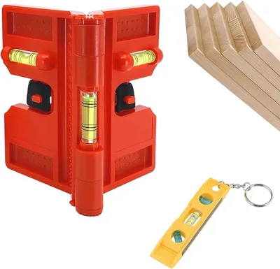 Obrázok produktu pre Magnetická vodováha, uhlomer a vodováha na stĺpiky, nastaviteľný uhol, pre stavbu
