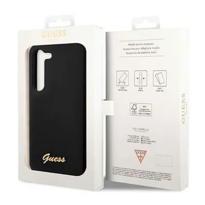 Obrázek produktu pro Pouzdro Guess Guhcs23Sslsmk S23 S911 - Černé Silikonové Vintage Gold Logo