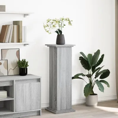 Produktbild von "SALE 2026"Postament mit Stauraum - Pflanztisch - Grau Sonoma 31x30x90cm Holzwerkstoff Promotion759705 - Pflanztische