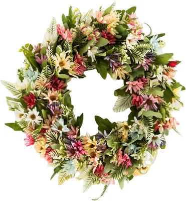 Produktbild von Künstlicher Chrysanthemenkranz, 42 cm, Frühling, Hochzeit