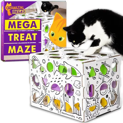 Obrázok produktu pre Cat Amazing Mega – Interaktívna hračka pre mačky – Hádanka s pamlskami – Labyrint pre mačky