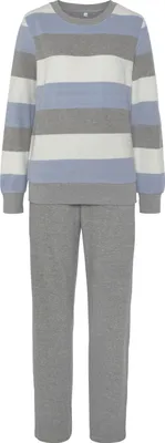 Produktbild von Vivance Dreams Pyjama 2 -teilig grau-blau Größe 36/38