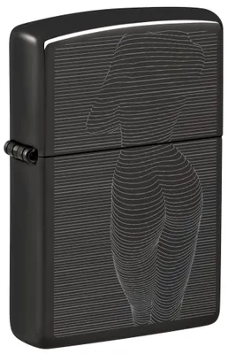 Produktbild von Zippo Sturmfeuerzeug - Lady, High Polish Black, Photo Image - Nachfüllbar - Wied