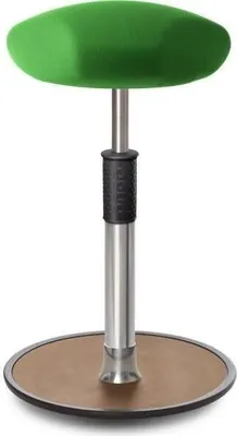 Produktbild von Sitz- Stehhocker Free Tall Triangel Gestrick Grün Chrom /Natur.