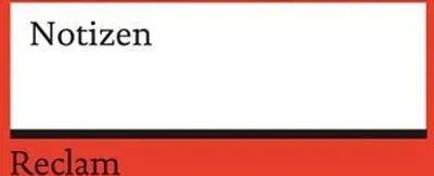 Produktbild von Notizen: Das kleine Reclam-Notizbuch blanko