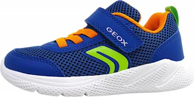 Imagen del producto de Geox Sprintye Boy: Zapatos deportivos para niño, modelo de media caña, color azul, ideales para el día a día
