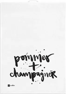Produktbild von PPD Pommes + Champagner kitchen towel, Küchenhandtuch, Geschirrtuch, Handtuch, Leinen / Baumwolle, 70 x 50 cm, 185501410