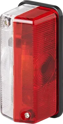 Zdjęcie produktu dla Lampa obrysowa czerwona/biała 92x42mm