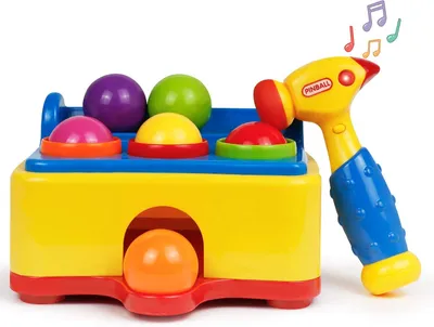 Produktbild von Bälle zum Spielen für Kleinkinder im Alter von 1-3 Jahren – Babys, die mit einem Spielzeughammer und 6 Bällen spielen, haben stundenlangen Spaß