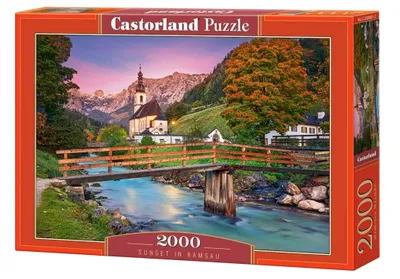 Obrázok produktu pre Puzzle s 2000 dielikmi „Západ slnka v Ramsau“ Castorland 200801