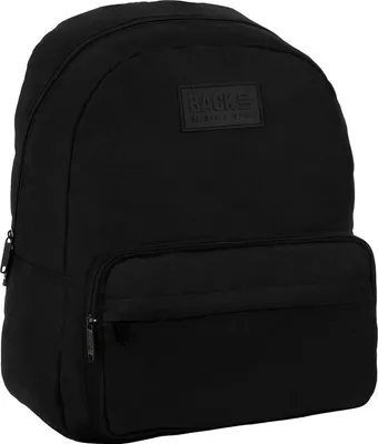 Produktbild von Derform schwarzer Mehrfächer-Schulrucksack schwarz 25 l