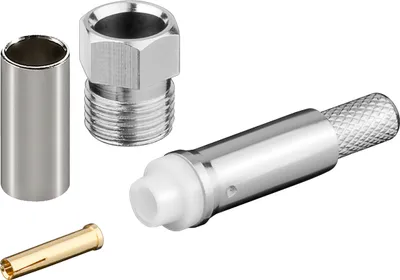 Image de Goobay 11792 Prise FME à sertir pour RG 58/U - avec broche en or