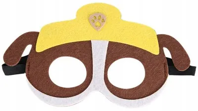 Produktbild von Hopki Rubble Paw Patrol Filzmaske Kinderkostüm Karneval