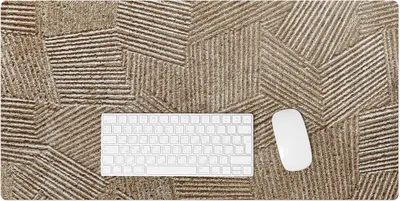Produktbild von Geometrisches Linienmuster – Schreibtischunterlage – Rutschfeste Tischunterlage – Schreibtischmatte für Büro & Zuhause – Schreibunterlage – Mauspad – Tischmatte – 90 x 45 cm