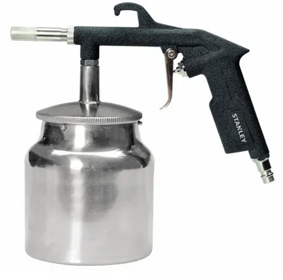 NU AIR Sandstrahlpistole mit unterem Behälter und 8 bar Arbeitsdruck