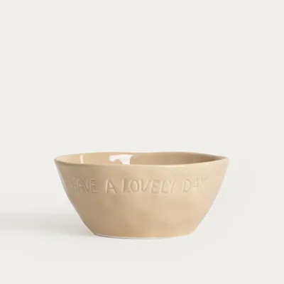 Produktbild von HOMLA ISERNIA beige Schale 18 cm
