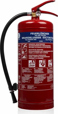 Produktbild von Smartwares Pulver-Feuerlöscher BB6 6 kg Klasse ABC Stahl 10.014.72