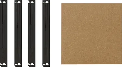 Image de shelfplaza HOME 60x60 cm Set de tablettes en anthracite pour les étagères charges lourdes HOME