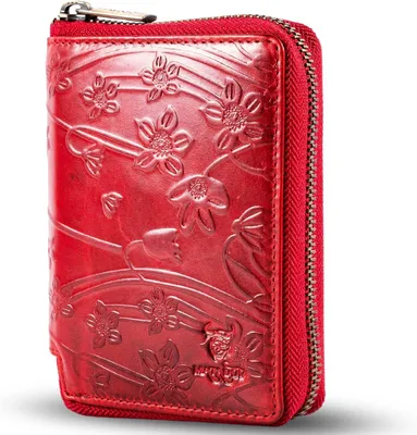 Produktbild von Herren Geldbörse Leder mit edler Geschenk Box,Elegantes Portemonnaie Herren mit RFID Blocker,Luxus Geldbörse mit Reißverschluss und Viele Kartenfächer