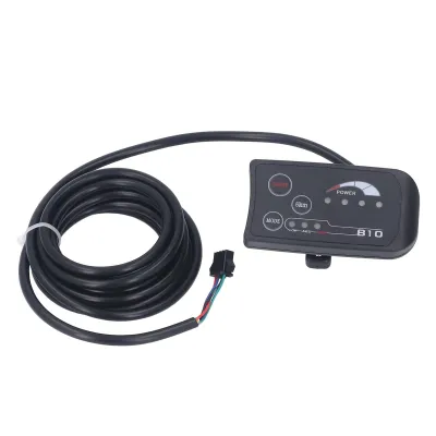 Obrázok produktu pre 36V/48V S810 LED zobrazovací panel pre e-biky, 4-vodičový, LED ovládací displej, SM zástrčka