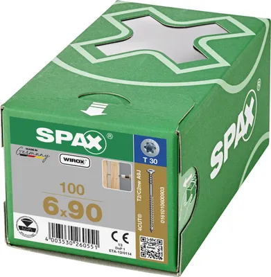Immagine prodotto di Vite di regolazione Spax Flako 6 x 90 T-STAR+ T30 4CUT punta Wirox 100 pz