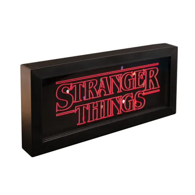 Obrázok produktu pre Lampa Stranger Things Nočná lampa Logo Neonstyle (červená a modrá)