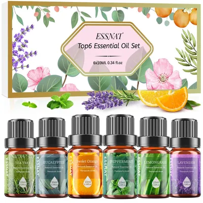 Obrázok produktu pre Sada 6 esenciálnych olejov na difúzor a aromaterapiu