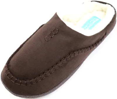 Produktbild von Absolute Footwear Herren/Herren Pantoletten/Hausschuhe/Hallenschuhe mit Kunstfell innen, dunkelbraun, 42 1/3 EU