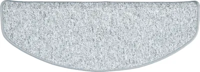 Produktbild von Trend Schlinge Stufenmatte Einfarbig (halbrund), Größe / Ausführung / Menge:24x65 cm (halbrund) 1 Stck., Farbe:Silbergrau