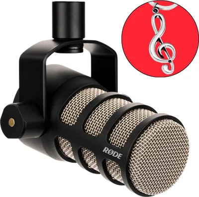 Obrázok produktu pre Mikrofón Rode Podmic pre podcast s príveskom na kľúče