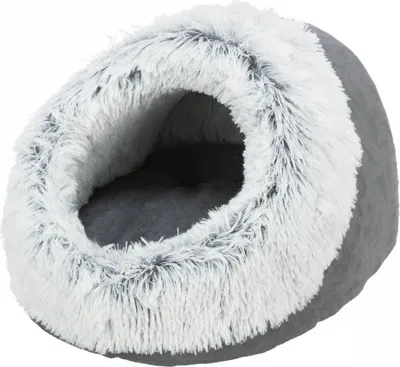 Produktbild von Trixie Cat Basket Iglo Harvey Grau/Weiss-Schwarz