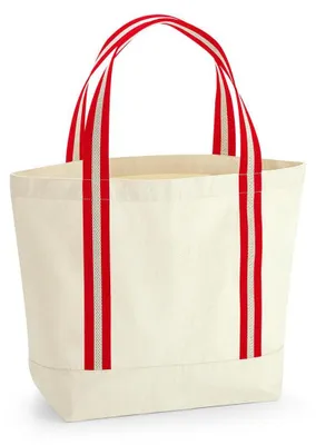 Immagine prodotto di Westford Mill - Borsa a tracolla "EarthAware" LT666 (taglia unica) (Naturale/Rosso)