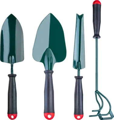 Obrázok produktu pre Sada záhradného náradia – 4 v 1 – ručná lopata – nožnice na okraje – multifunkčné