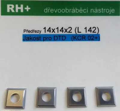 Produktbild von Rh+ ceratizite Rasierklinge L142 vorgeschnitten (DTD) Blisterpackung mit 4 Stück