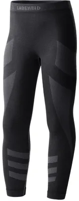 Image de Ladeheid Enfants Filles Garçons Sous-vêtements fonctionnels Caleçon long thermoactif LAGI008 (Noir/Graphite, 146-152)